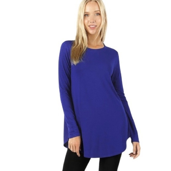 EILEEN FISHER | Women’s Soft Jersey Round Neck Curved Hem Top Size XL - Picture 2 of 7